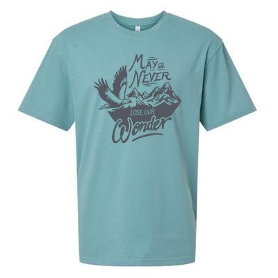 May We Never Lose Our Wonder Nature Sueded Cloud Jersey T-Shirt