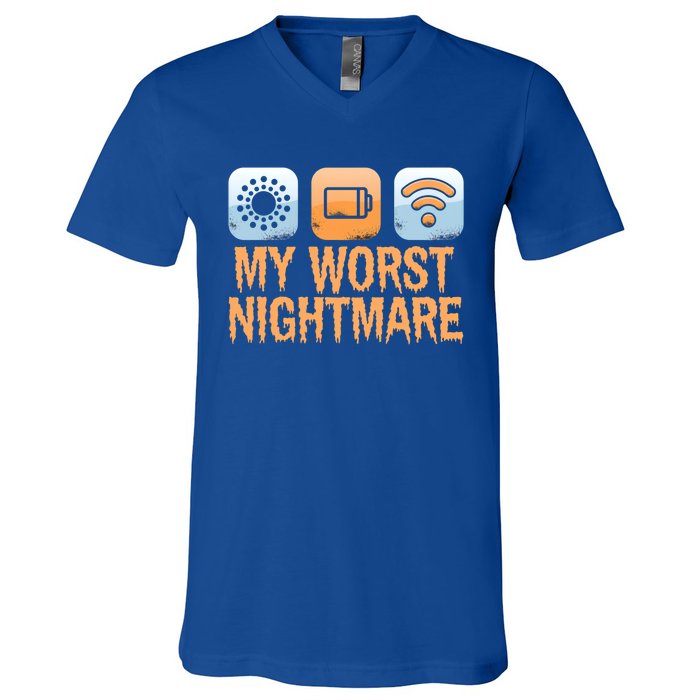 My Worst Nightmare Funny Funny Gift For Gamers Gift V-Neck T-Shirt