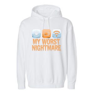 My Worst Nightmare Funny Funny Gift For Gamers Gift Garment-Dyed Fleece Hoodie