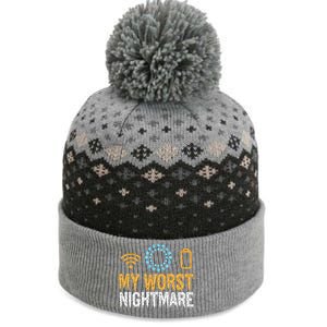 My Worst Nightmare Funny Funny Gift For Gamers Gift The Baniff Cuffed Pom Beanie