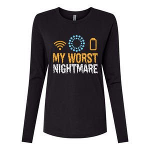 My Worst Nightmare Funny Funny Gift For Gamers Gift Womens Cotton Relaxed Long Sleeve T-Shirt