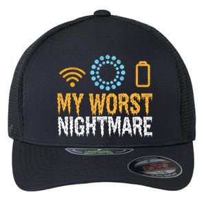 My Worst Nightmare Funny Funny Gift For Gamers Gift Flexfit Unipanel Trucker Cap