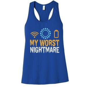 My Worst Nightmare Funny Funny Gift For Gamers Gift Women's Racerback Tank