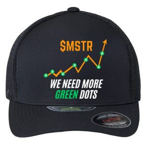 $Mstr We Need More Green Dots Microstrategy Bitcoin Flexfit Unipanel Trucker Cap