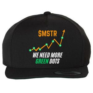 $Mstr We Need More Green Dots Microstrategy Bitcoin Wool Snapback Cap