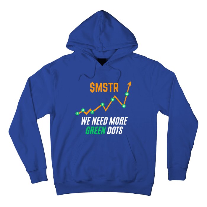 $Mstr We Need More Green Dots Microstrategy Bitcoin Hoodie