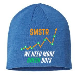 $Mstr We Need More Green Dots Microstrategy Bitcoin Sustainable Beanie