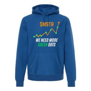 $Mstr We Need More Green Dots Microstrategy Bitcoin Premium Hoodie