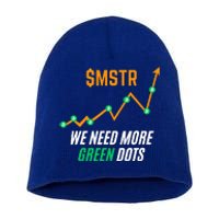 $Mstr We Need More Green Dots Microstrategy Bitcoin Short Acrylic Beanie