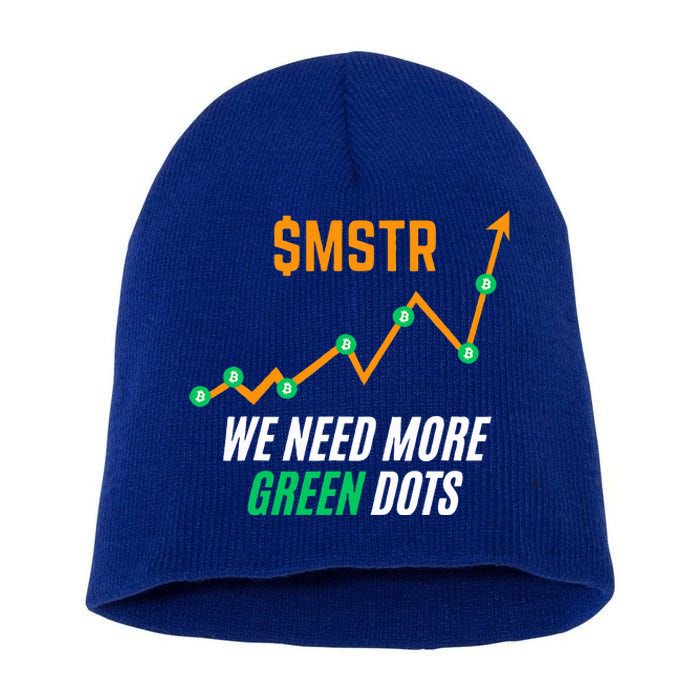 $Mstr We Need More Green Dots Microstrategy Bitcoin Short Acrylic Beanie