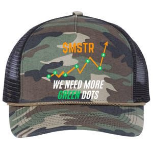 $Mstr We Need More Green Dots Microstrategy Bitcoin Retro Rope Trucker Hat Cap