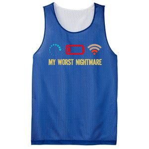 My Worst Nightmare Sarcastic Cool Gamers Humor Funny Saying Cool Gift Mesh Reversible Basketball Jersey Tank