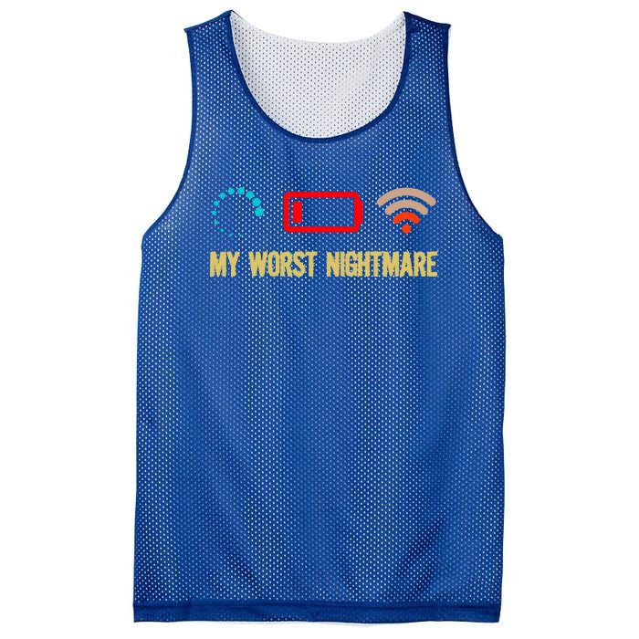 My Worst Nightmare Sarcastic Cool Gamers Humor Funny Saying Cool Gift Mesh Reversible Basketball Jersey Tank