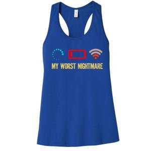 My Worst Nightmare Sarcastic Cool Gamers Humor Funny Saying Cool Gift Women's Racerback Tank