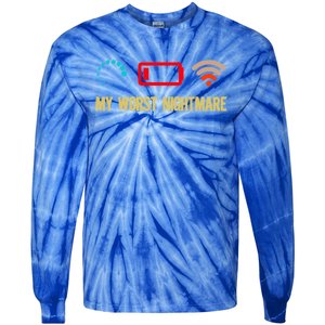 My Worst Nightmare Sarcastic Cool Gamers Humor Funny Saying Cool Gift Tie-Dye Long Sleeve Shirt