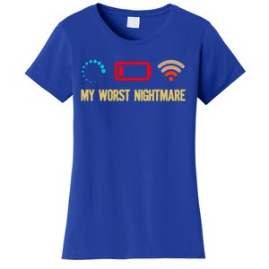 My Worst Nightmare Sarcastic Cool Gamers Humor Funny Saying Cool Gift Women's T-Shirt