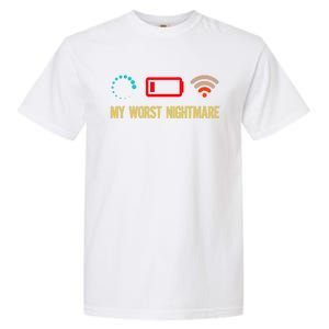 My Worst Nightmare Sarcastic Cool Gamers Humor Funny Saying Cool Gift Garment-Dyed Heavyweight T-Shirt