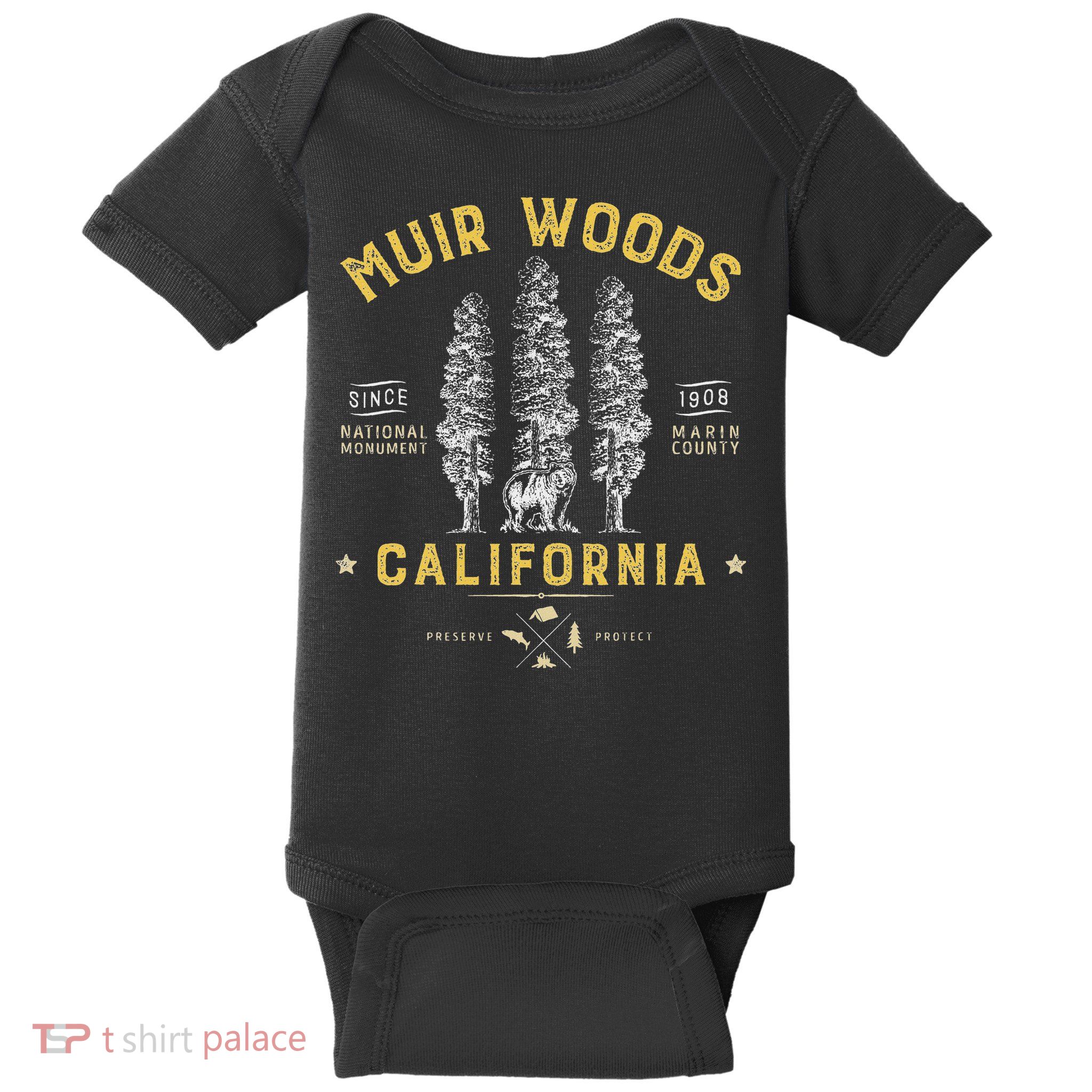 Muir Woods National Monument California Redwood Park Baby Bodysuit
