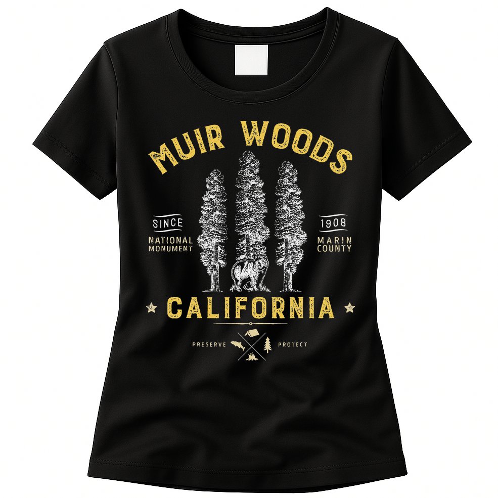 Muir Woods National Monument California Redwood Park Womens T-Shirt