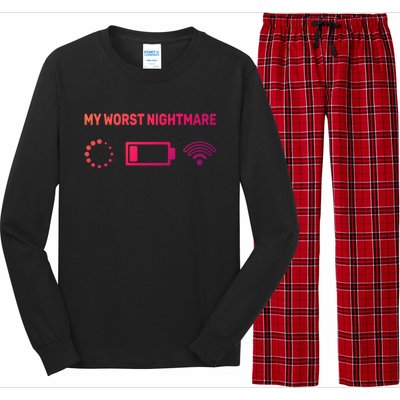 My Worst Nightmare Gift Funny Funny Gift Gamer Great Gift Long Sleeve Pajama Set