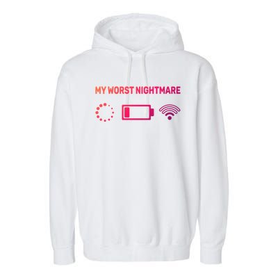 My Worst Nightmare Gift Funny Funny Gift Gamer Great Gift Garment-Dyed Fleece Hoodie