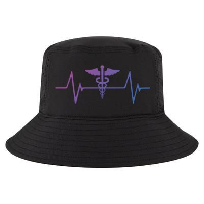 Medical Worker Nurse Heartbeat Gift Cool Comfort Performance Bucket Hat