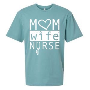 Mom Wife Nurse Cool Mothers Day Gift For Nurses Moms Wives Great Gift Sueded Cloud Jersey T-Shirt