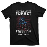 May We Never Forget Freedom IsnT Free Usa Flag Memorial Day T-Shirt