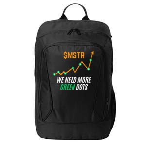 $Mstr We Need More Green Dots Microstrategy Bitcoin City Backpack