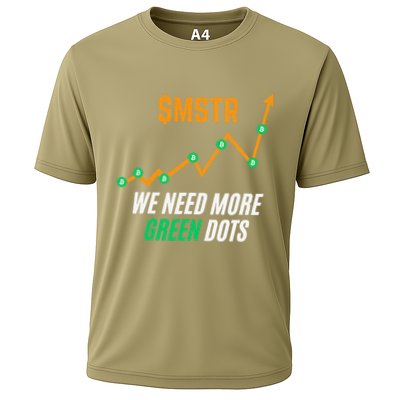 $Mstr We Need More Green Dots Microstrategy Bitcoin Cooling Performance Crew T-Shirt