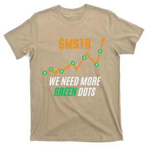 $Mstr We Need More Green Dots Microstrategy Bitcoin T-Shirt