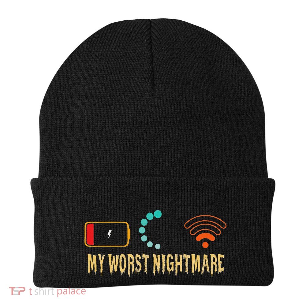 My Worst Nightmare Funny Gifts For Gamers Knit Cap Winter Beanie
