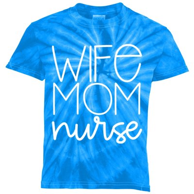 Mom Wife Nurse Hero Tee Gift Kids Tie-Dye T-Shirt