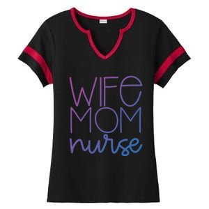 Mom Wife Nurse Hero Tee Gift Ladies Halftime Notch Neck Tee