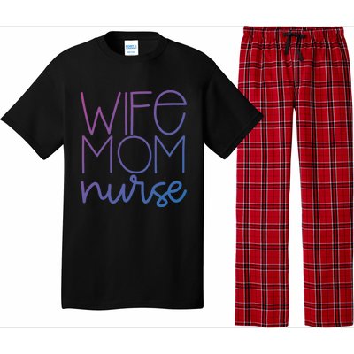 Mom Wife Nurse Hero Tee Gift Pajama Set