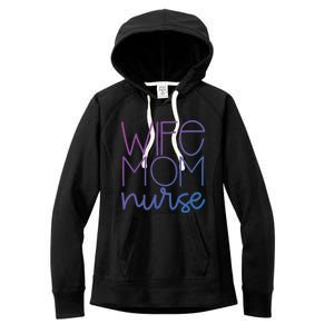 Mom Wife Nurse Hero Tee Gift Women's Fleece Hoodie