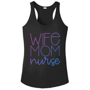 Mom Wife Nurse Hero Tee Gift Ladies PosiCharge Competitor Racerback Tank