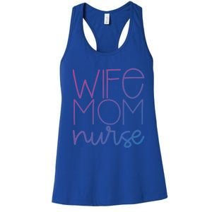 Mom Wife Nurse Hero Tee Gift Women's Racerback Tank