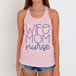 Mom Wife Nurse Hero Tee Gift Women's Knotted Racerback Tank