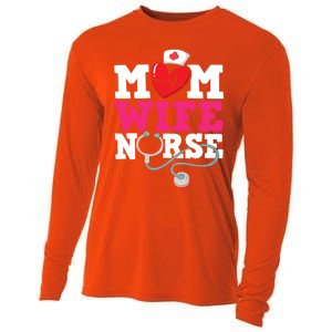 Mom Wife Nurse Gift Cooling Performance Long Sleeve Crew