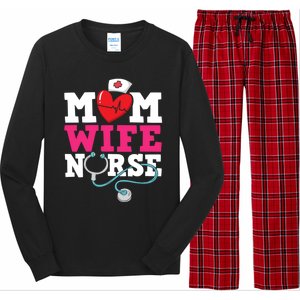 Mom Wife Nurse Gift Long Sleeve Pajama Set