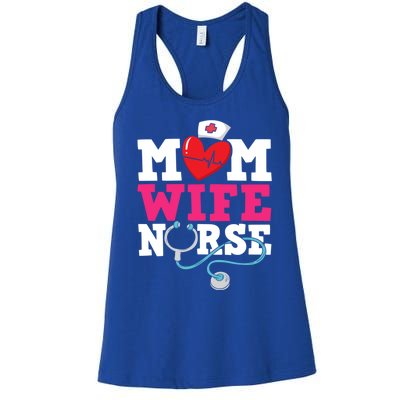 Mom Wife Nurse Gift Women's Racerback Tank