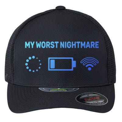 My Worst Nightmare Gift Funny Funny Gift Gamer Great Gift Flexfit Unipanel Trucker Cap