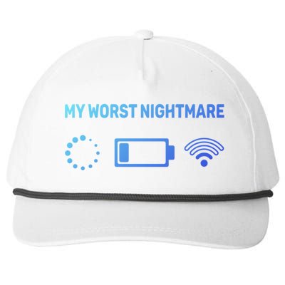 My Worst Nightmare Gift Funny Funny Gift Gamer Great Gift Snapback Five-Panel Rope Hat