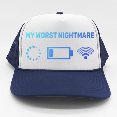 My Worst Nightmare Gift Funny Funny Gift Gamer Great Gift Trucker Hat