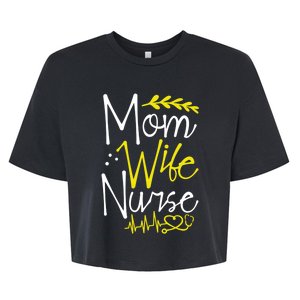 Mom Wife Nurse Gift Bella+Canvas Jersey Crop Tee