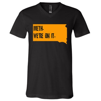 Meth Were On It V-Neck T-Shirt