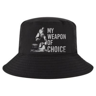 My Weapon Of Choice Funny Tech Medical Laboratory Scientist Cool Comfort Performance Bucket Hat