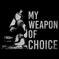 My Weapon Of Choice Funny Tech Medical Laboratory Scientist Doggie Tank