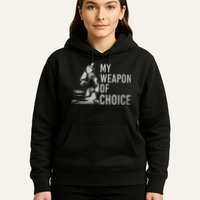 My Weapon Of Choice Funny Tech Medical Laboratory Scientist Hoodie